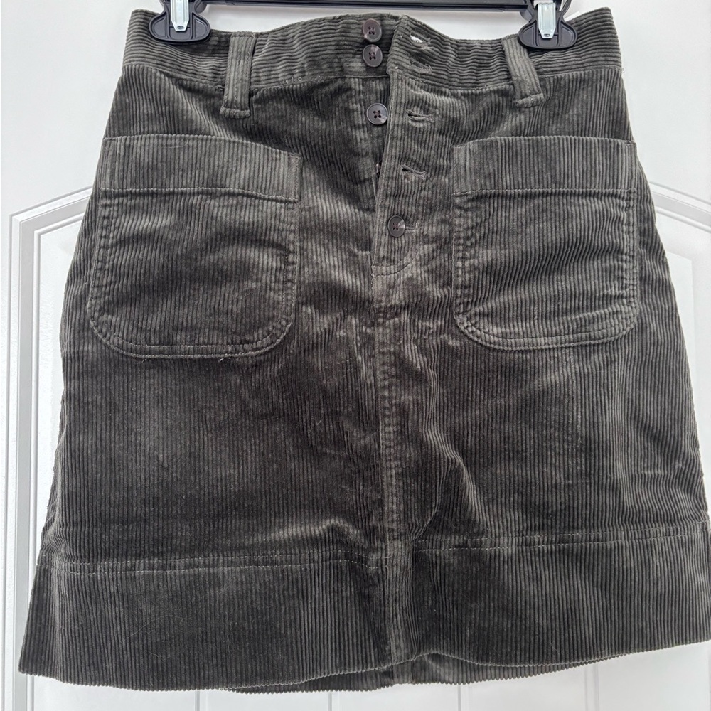 FA Women's Corduroy Skirt in Green